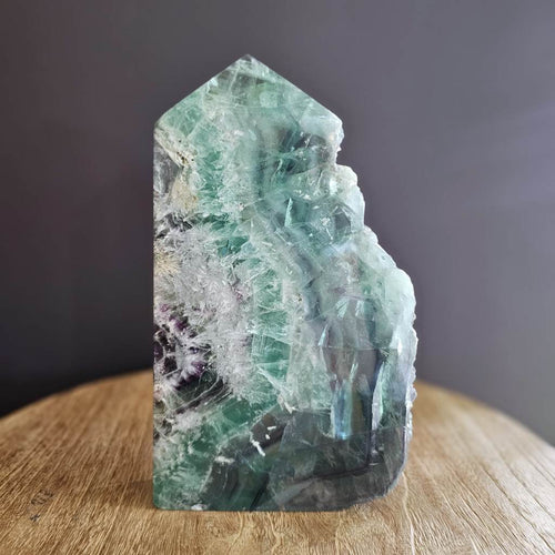 Feathered Green Fluorite | Semi Polished Obelisk 1.8kgs