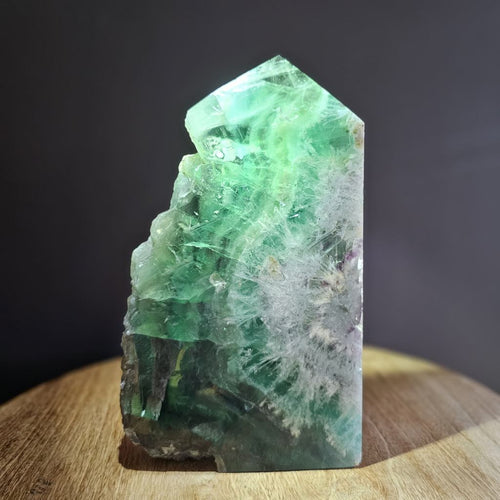 Feathered Green Fluorite | Semi Polished Obelisk 1.8kgs