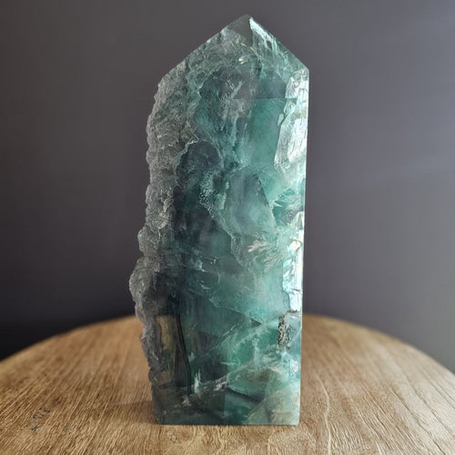 Feathered Green Fluorite | Semi Polished Obelisk 2.3kgs