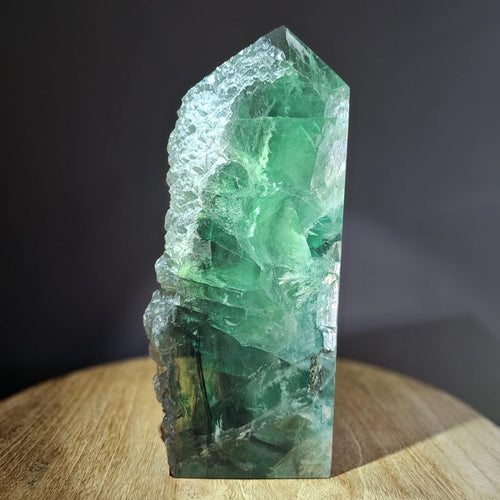 Feathered Green Fluorite | Semi Polished Obelisk 2.3kgs