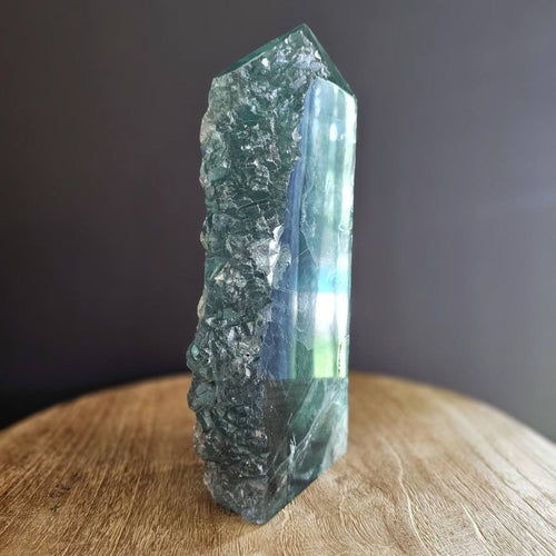 Feathered Green Fluorite | Semi Polished Obelisk 2.3kgs