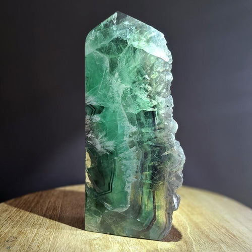 Feathered Green Fluorite | Semi Polished Obelisk 2.3kgs