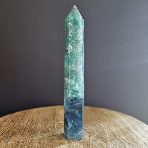 Feathered Green Fluorite | Tower 744gms