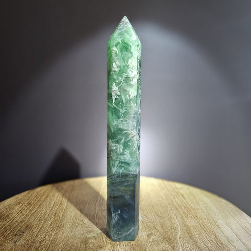 Feathered Green Fluorite | Tower 744gms