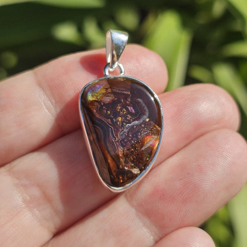 Fire Opal Pendant | Phoenix Flame