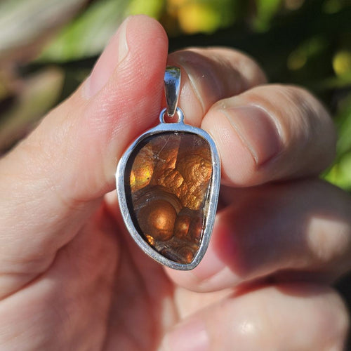 Fire Opal Pendant | Phoenix Flame