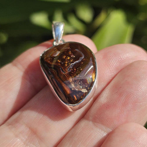 Fire Opal Pendant | Phoenix Flame