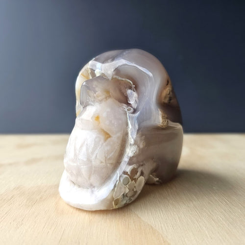 Flower Agate Skull | Soul Garden Guardian