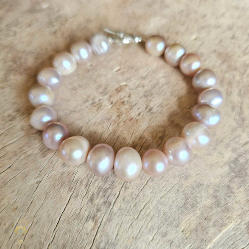 Freshwater Cultured Baroque Pearl Bracelet | Rose