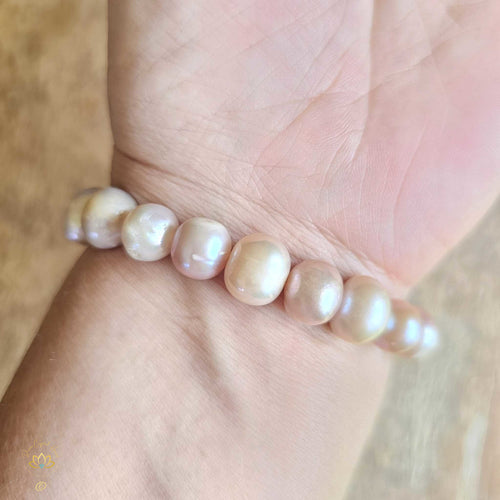 Freshwater Cultured Baroque Pearl Bracelet | Rose