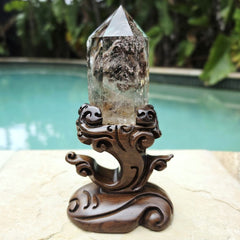 Garden Quartz Generator With Custom Stand | Enchanted Garden
