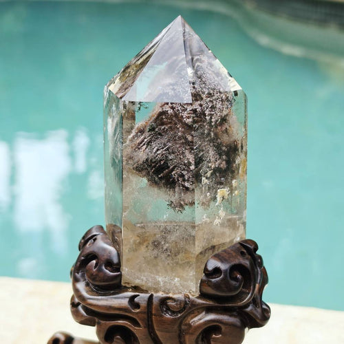 Garden Quartz Generator With Custom Stand | Enchanted Garden