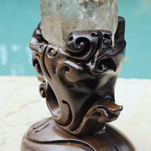 Garden Quartz Generator With Custom Stand | Enchanted Garden
