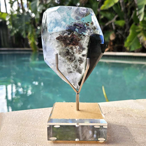 Garden Quartz on Custom Stand | Twin Peaks
