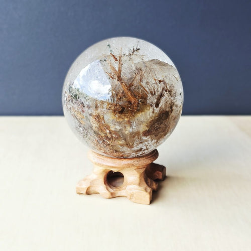 Goethite Included Quartz | Sphere 511gms