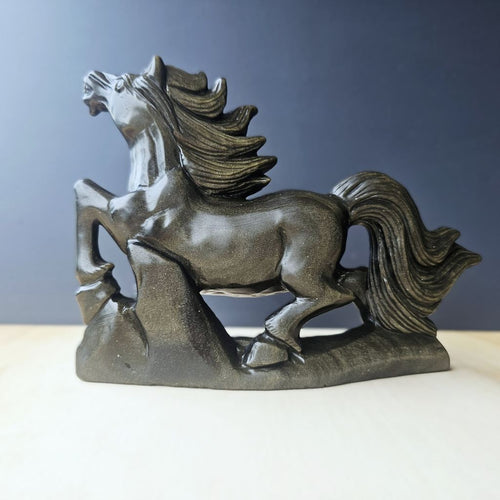 Gold Sheen Obsidian Horse | Earthbound Spirit