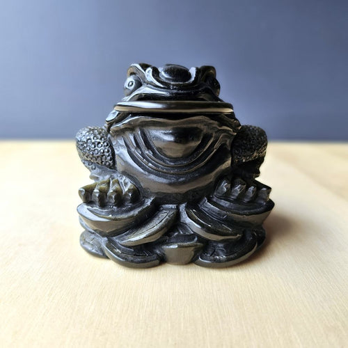 Gold Sheen Obsidian Money Toad | Intentional Fortune