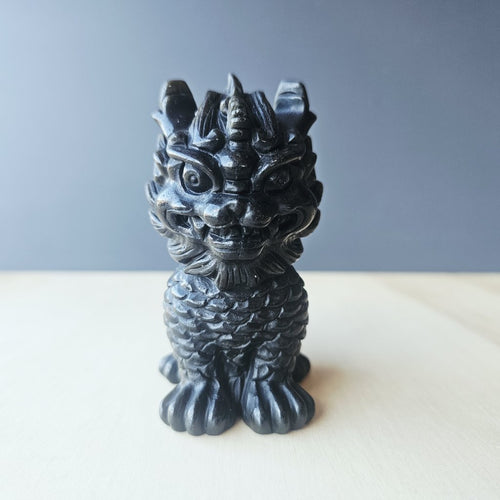 Gold Sheen Obsidian Qilin | The Golden One
