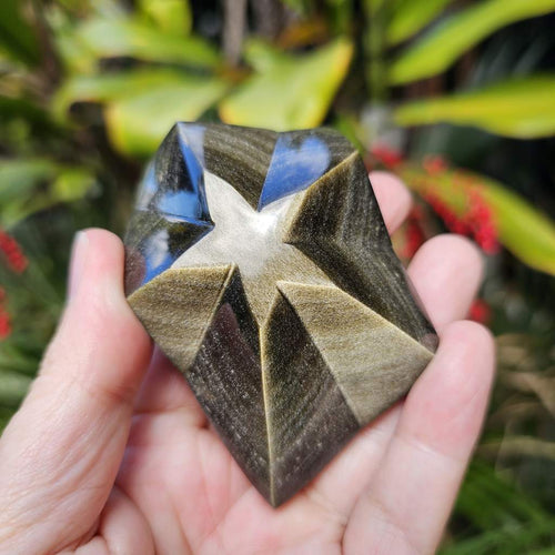 Gold Sheen Obsidian Star | Crown Of The Cosmos