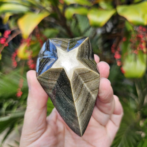 Gold Sheen Obsidian Star | Star Of The Ancients