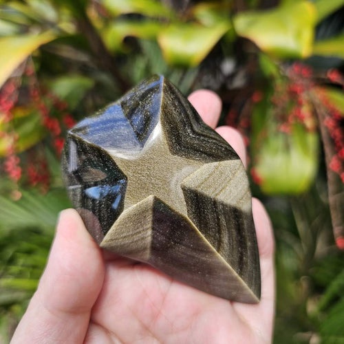 Gold Sheen Obsidian Star | Star Of The Ancients