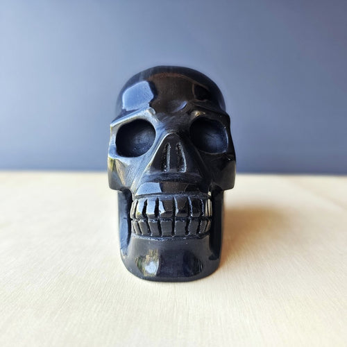 Gold Sheen Obsidian Traveller Skull | Guardian Of The Shadows