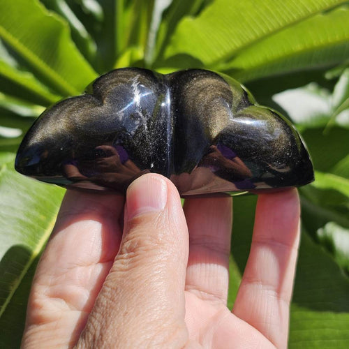Gold Sheen Obsidian | Twin Heart 139gms