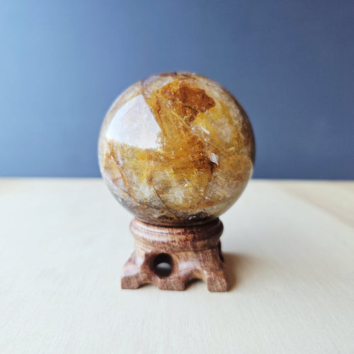 Golden Healer Quartz Sphere | 331gms