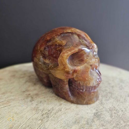 Golden Healer & Fire Quartz Skull | Guardian of Light