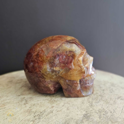 Golden Healer & Fire Quartz Skull | Guardian of Light