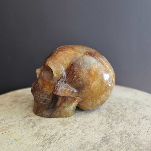 Golden Healer & Fire Quartz Skull | Guardian of Light