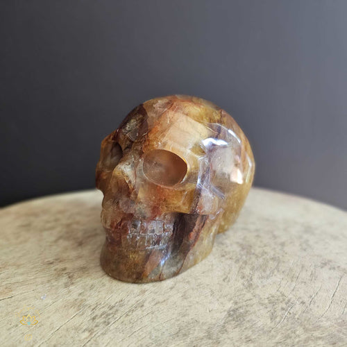 Golden Healer & Fire Quartz Skull | Guardian of Light