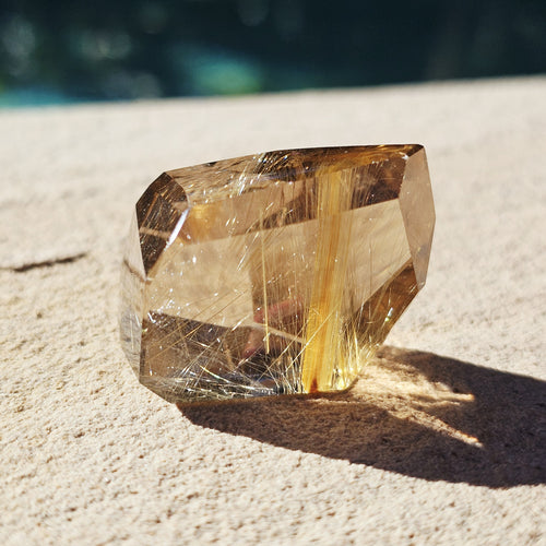 Golden Rutilated Faceted Quartz| 32gms