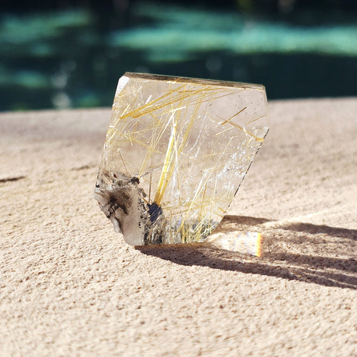 Golden Rutilated Faceted Quartz| 53gms