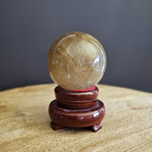 Golden Rutilated Quartz | Sphere 505gms