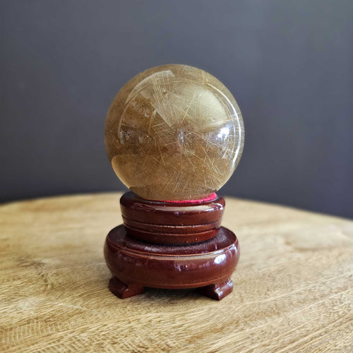 Golden Rutilated Quartz | Sphere 505gms