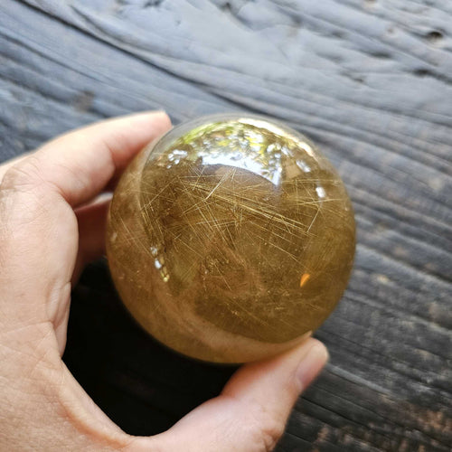 Golden Rutilated Quartz | Sphere 505gms