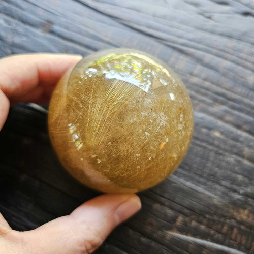 Golden Rutilated Quartz | Sphere 505gms