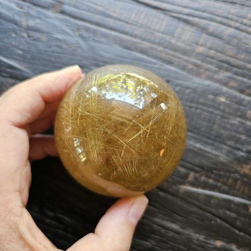 Golden Rutilated Quartz | Sphere 505gms