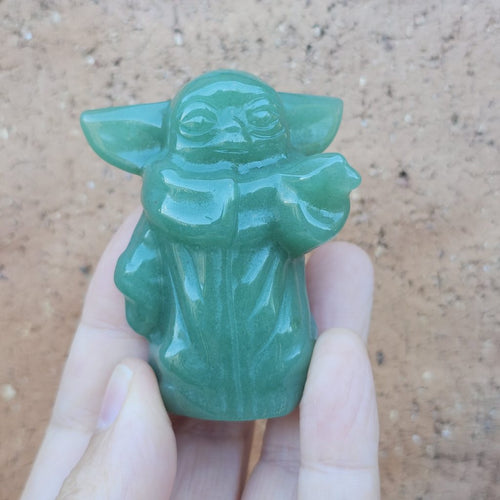 Green Aventurine Baby Yoda | Grogu