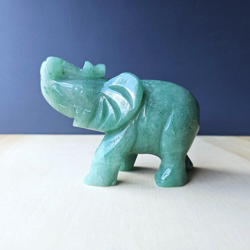 Green Aventurine Elephant | Lucky Elly