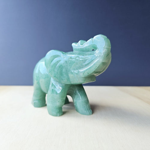 Green Aventurine Elephant | Lucky Elly