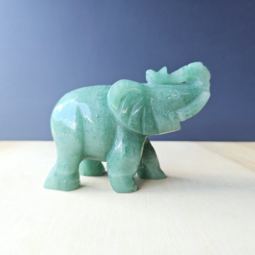 Green Aventurine Elephant | Lucky Elly