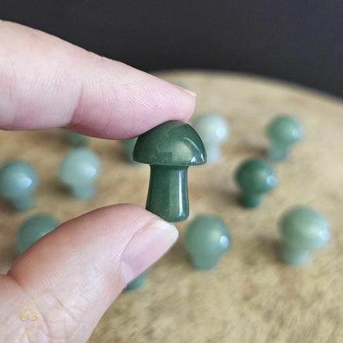 Green Aventurine Mini Mushrooms