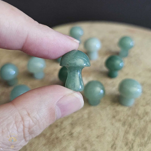 Green Aventurine Mini Mushrooms