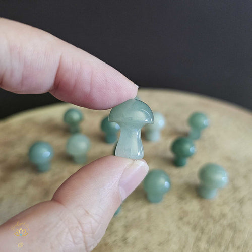 Green Aventurine Mini Mushrooms