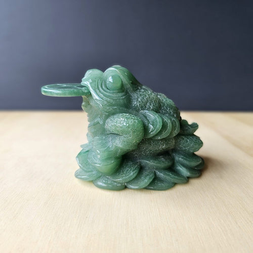 Green Aventurine Money Toad | Guardian Of Prosperity