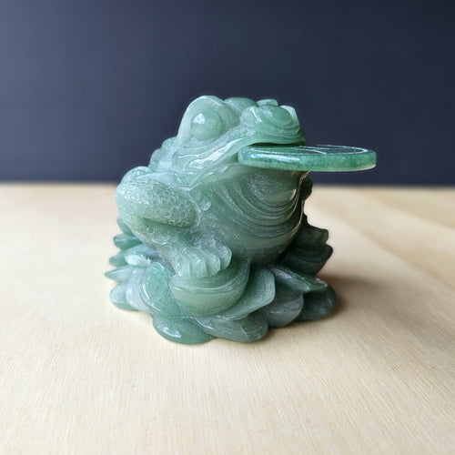 Green Aventurine Money Toad | Guardian Of Prosperity