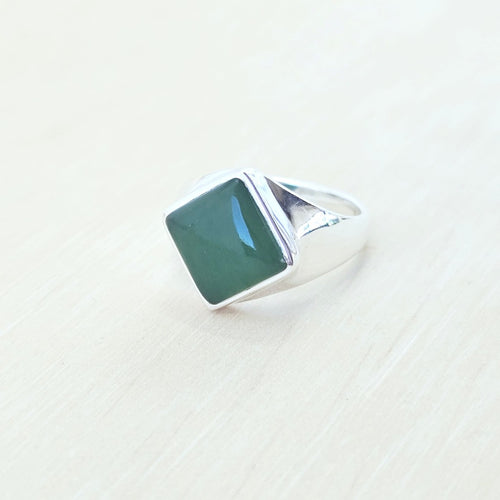 Green Aventurine Ring | Heart Space