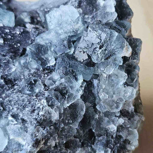 Green Blue Cubed Etched Fluorite | Specimen 541gms